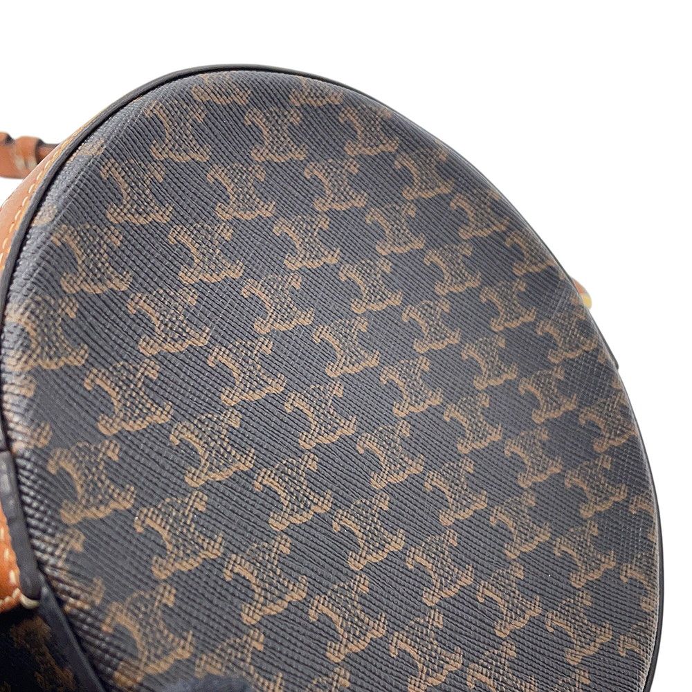 Celine Shoulder Bag Triomphe Round Leather Pochette — view 7