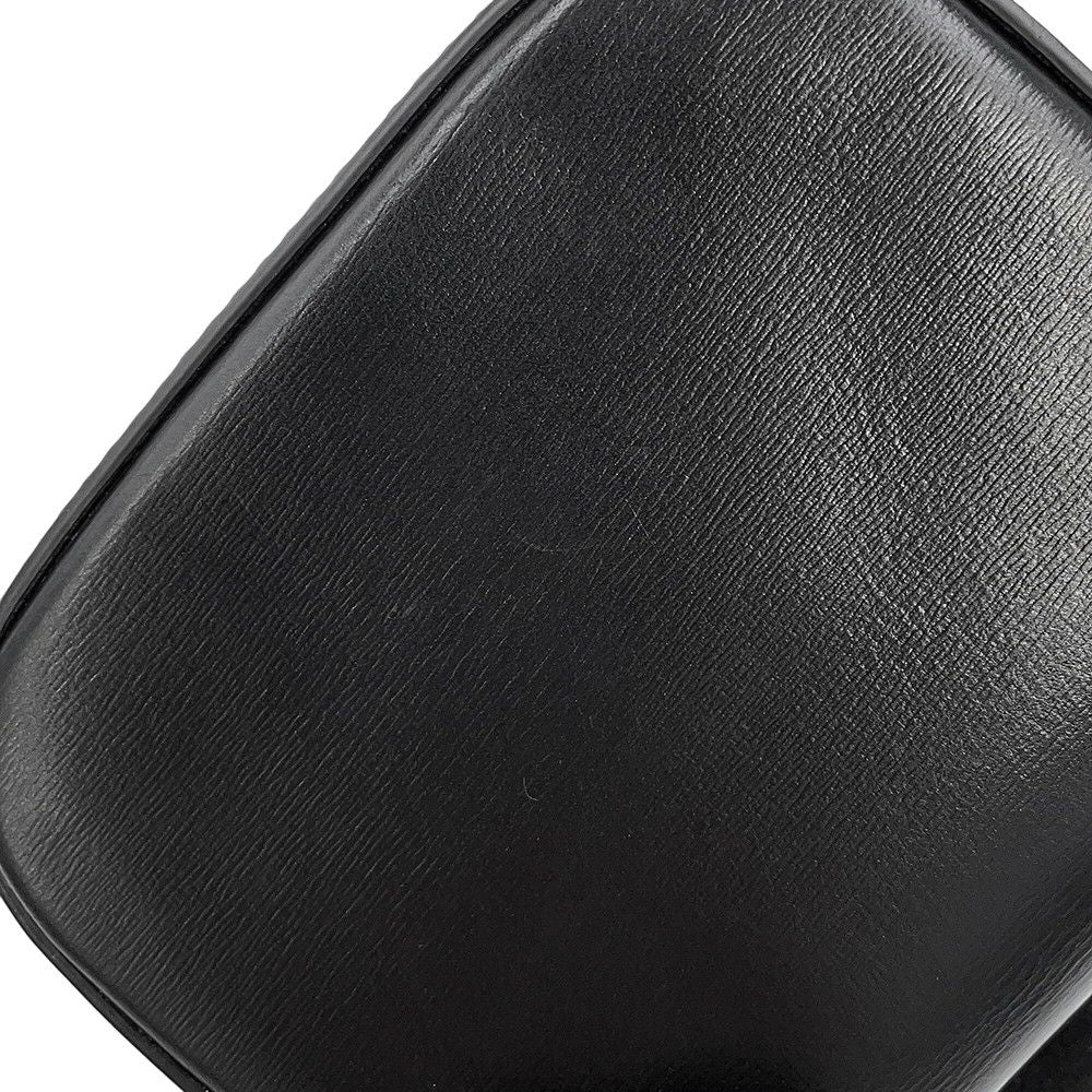 Celine Shoulder Bag Triomphe Mini Claude Shiny Calf Leather Black — view 7