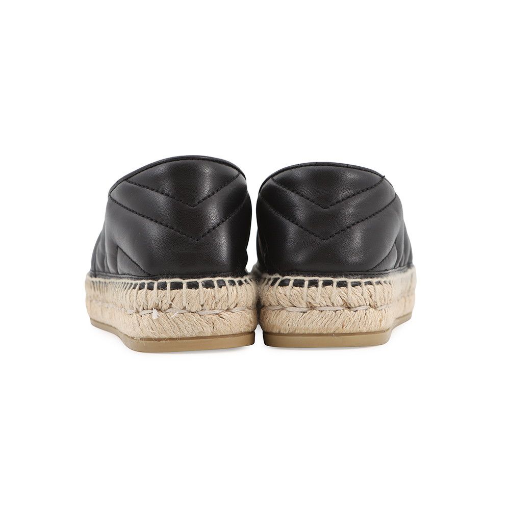 Gucci Espadrilles 2.0 GG Marmont 34.5 Shoes Black — view 3