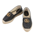Gucci Espadrilles 2.0 GG Marmont 34.5 Shoes Black