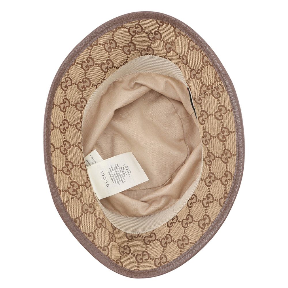 Gucci Bucket Hat GG Canvas Fedora — view 5