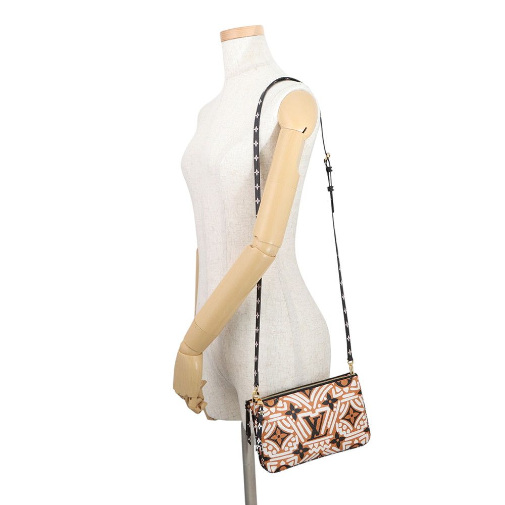 Louis Vuitton Shoulder Bag Monogram LV Crafty Pochette Double Zip 2-Way — view 4