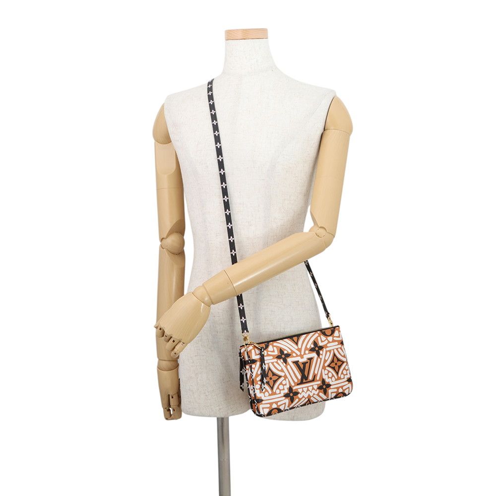 Louis Vuitton Shoulder Bag Monogram LV Crafty Pochette Double Zip 2-Way — view 5