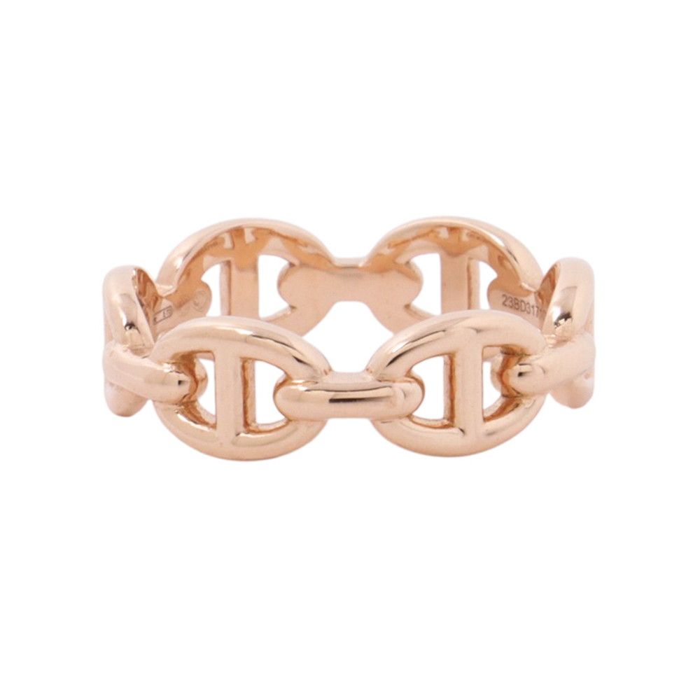 Hermes Ring Chaine D'ancre PM Enchainee 18k Pink Gold — view 2