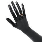 Hermes Ring Chaine D'ancre Contour MM Diamond Total 18k Pink Gold — view 4