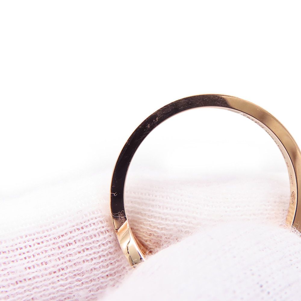 Hermes Ring Chaine D'ancre Contour MM Diamond Total 18k Pink Gold — view 5