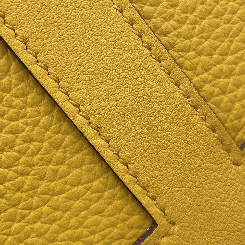 Hermes Tote in the Loop 18 Sun Silver Taurillon Clemence Swift — view 7