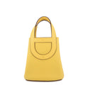 Hermes Tote in the Loop 18 Sun Silver Taurillon Clemence Swift