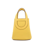 Hermes Tote in the Loop 18 Sun Silver Taurillon Clemence Swift