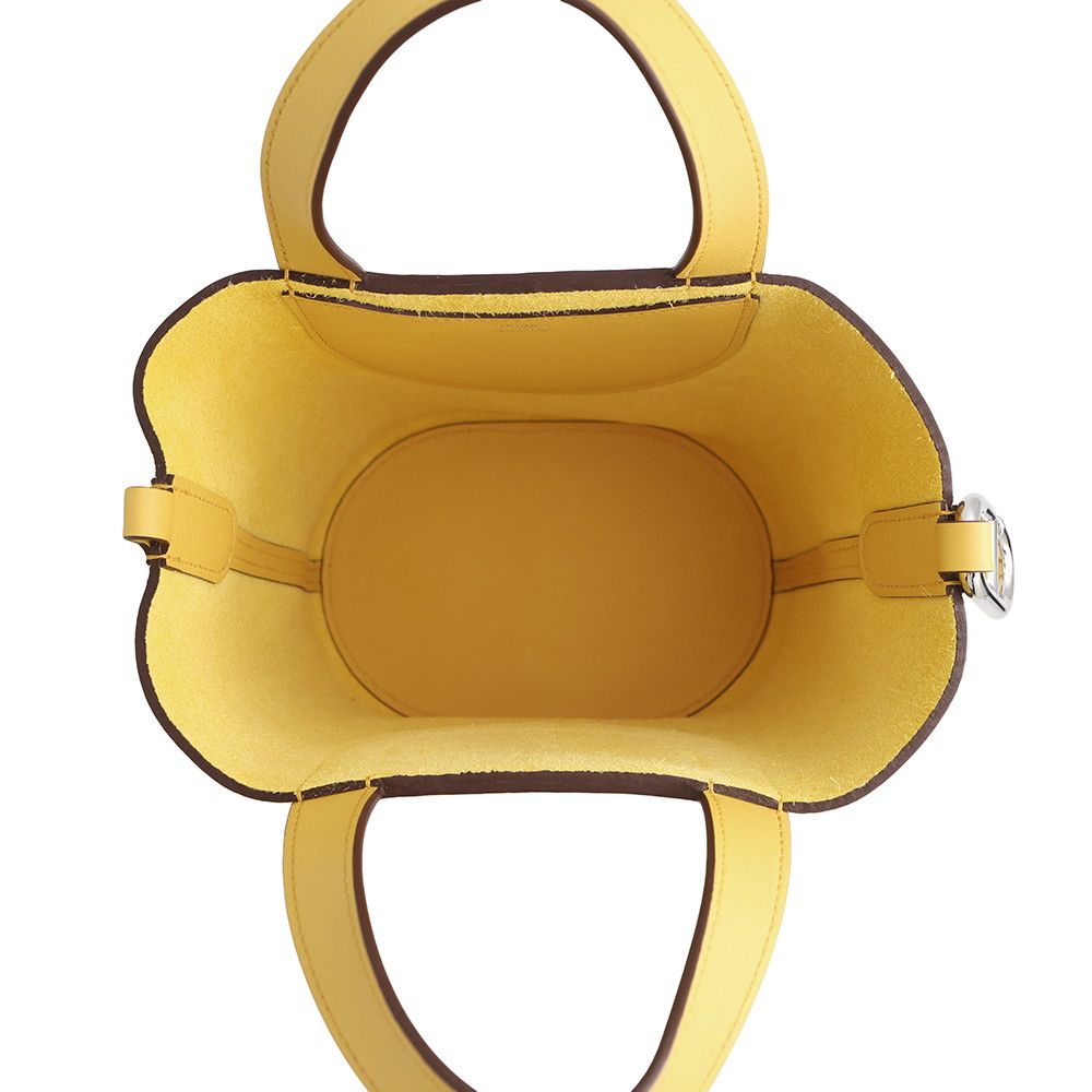 Hermes Tote in the Loop 18 Sun Silver Taurillon Clemence Swift — view 5