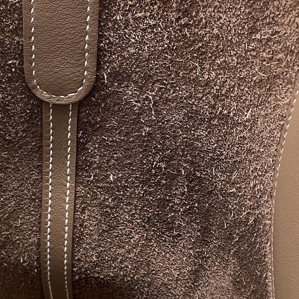 Hermes Tote in the Loop 18 Etoupe Silver Taurillon Clemence Swift — view 6