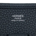 Hermes Shoulder Bag Evelyne 3 PM Black Silver Taurillon Clemence — view 5