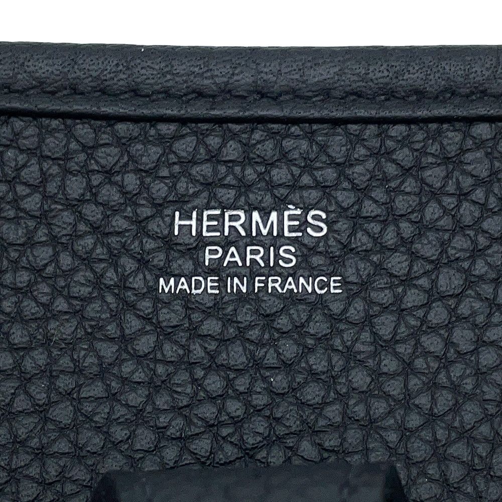 Hermes Shoulder Bag Evelyne 3 PM Black Silver Taurillon Clemence — view 5