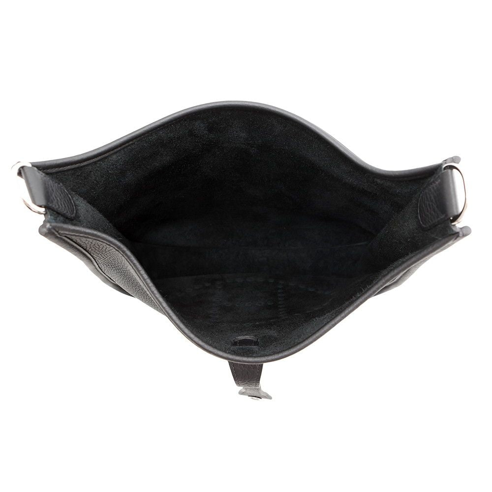 Hermes Shoulder Bag Evelyne 3 PM Black Silver Taurillon Clemence — view 4