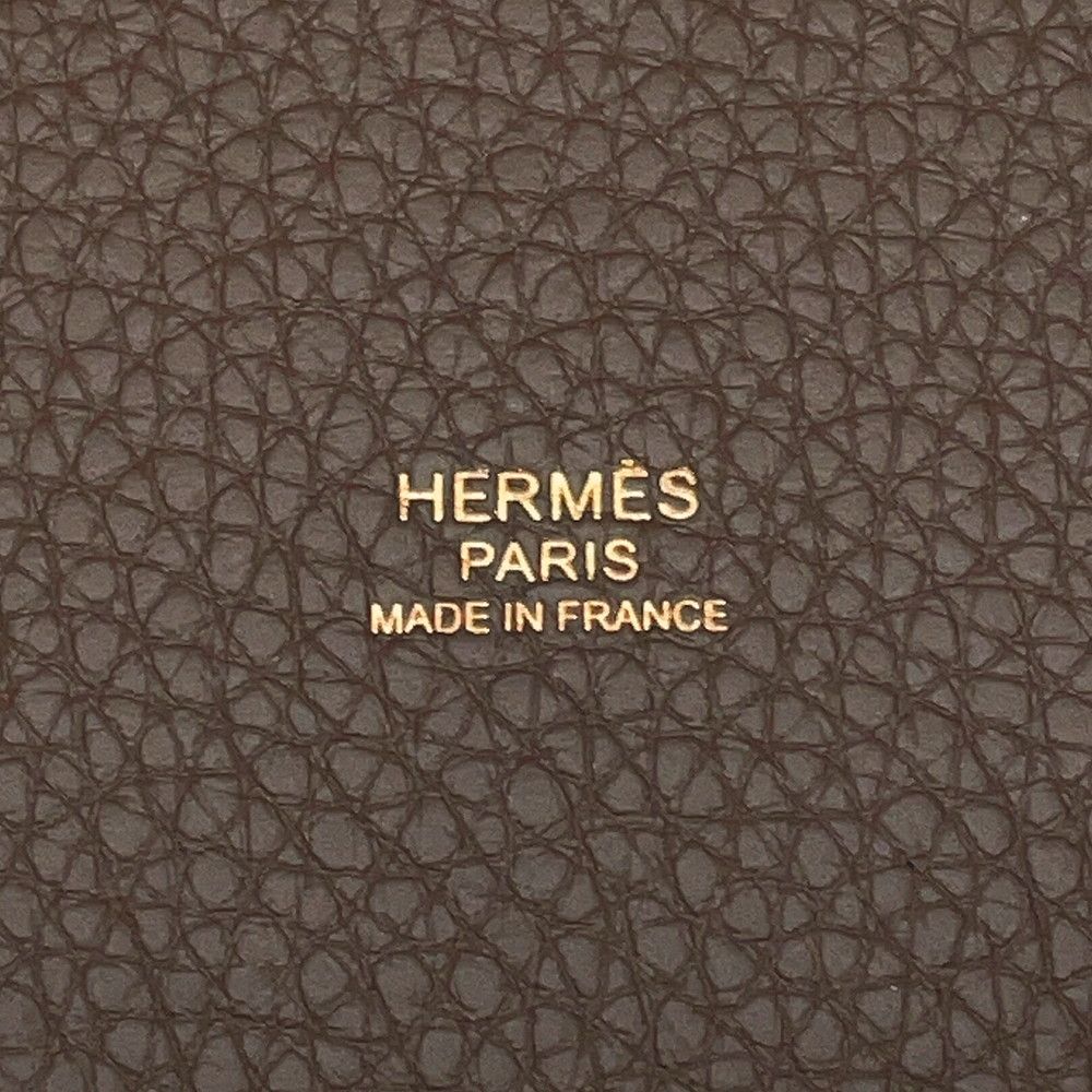 Hermes Handbag Picotin Lock PM Etoupe Gold Taurillon Clemence — view 6