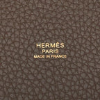 Hermes Handbag Picotin Lock PM Etoupe Gold Taurillon Clemence — view 6