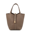 Hermes Handbag Picotin Lock PM Etoupe Gold Taurillon Clemence