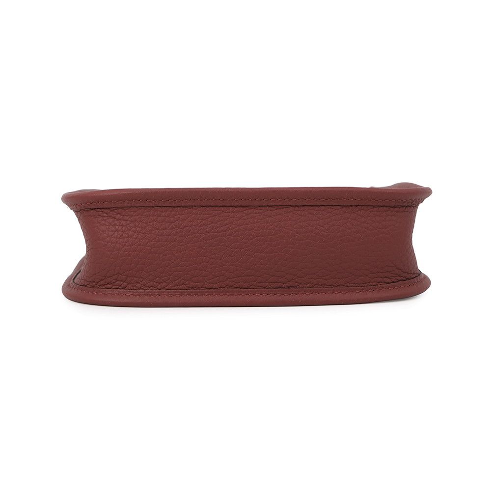 Hermes Shoulder Bag Evelyne TPM 111 cm Amazon Rouge Ash Silver Taurillon — view 3