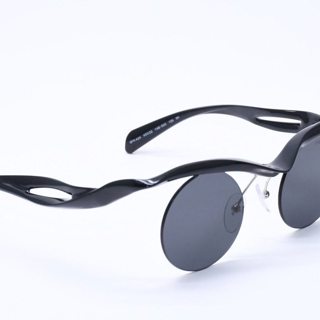 Prada Sunglasses Morph Round Black Eyewear — view 4