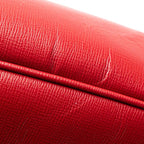 Gucci Interlocking Clutch Red Leather — view 4