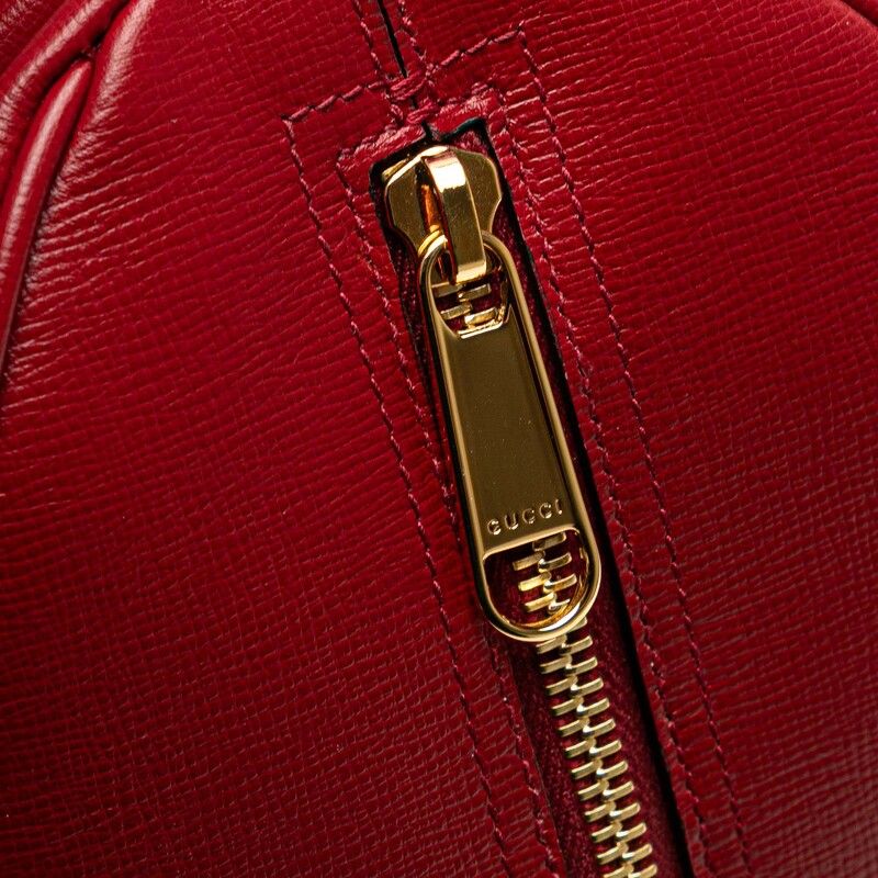 Gucci Interlocking Clutch Red Leather — view 6
