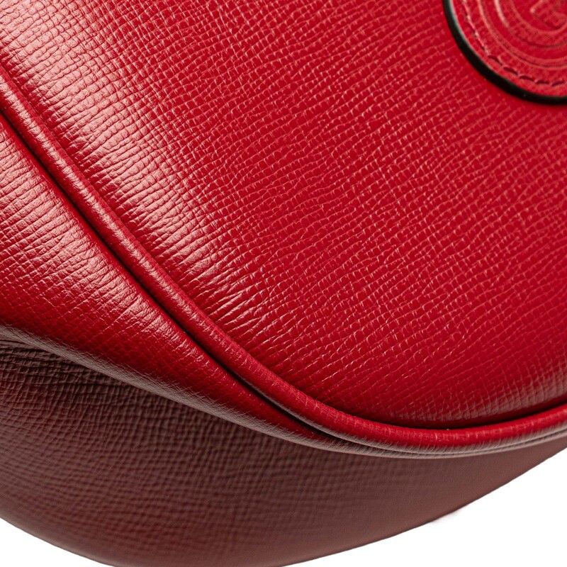 Gucci Interlocking Clutch Red Leather — view 5
