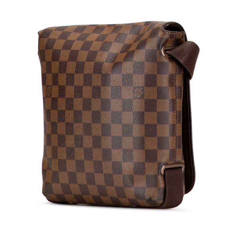 Louis Vuitton Damier Brooklyn PM Crossbody Shoulder Bag Brown Leather — view 3