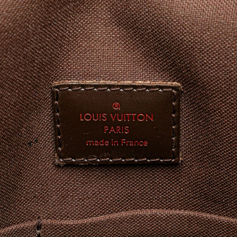 Louis Vuitton Damier Brooklyn PM Crossbody Shoulder Bag Brown Leather — view 8