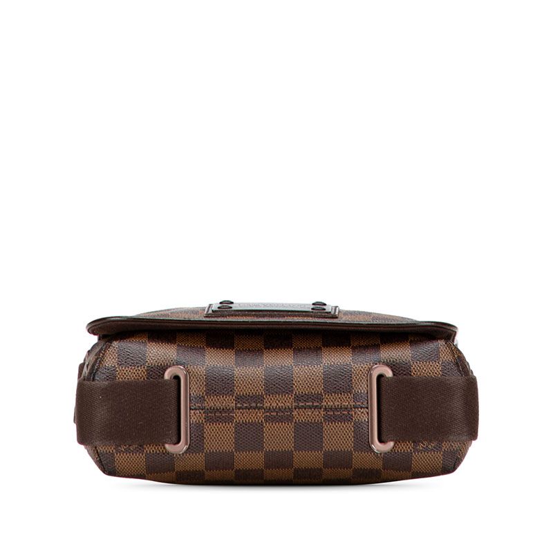 Louis Vuitton Damier Brooklyn PM Crossbody Shoulder Bag Brown Leather — view 2