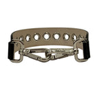 Fendi Strap Mini Leather Perforated Shoulder Reversible Black Gray — view 4