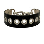 Fendi Strap Mini Leather Perforated Shoulder Reversible Black Gray — view 2