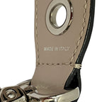 Fendi Strap Mini Leather Perforated Shoulder Reversible Black Gray — view 8