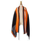 Loewe Scarf Shawl Striped Silk Wool — view 5