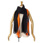 Loewe Scarf Shawl Striped Silk Wool — view 4
