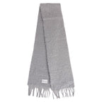 Loewe Scarf Shawl Fringe Leather Patch Anagra — view 2