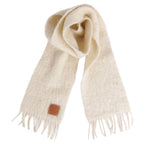 Loewe Scarf Shawl Fringe Leather Patch Anagra — view 3
