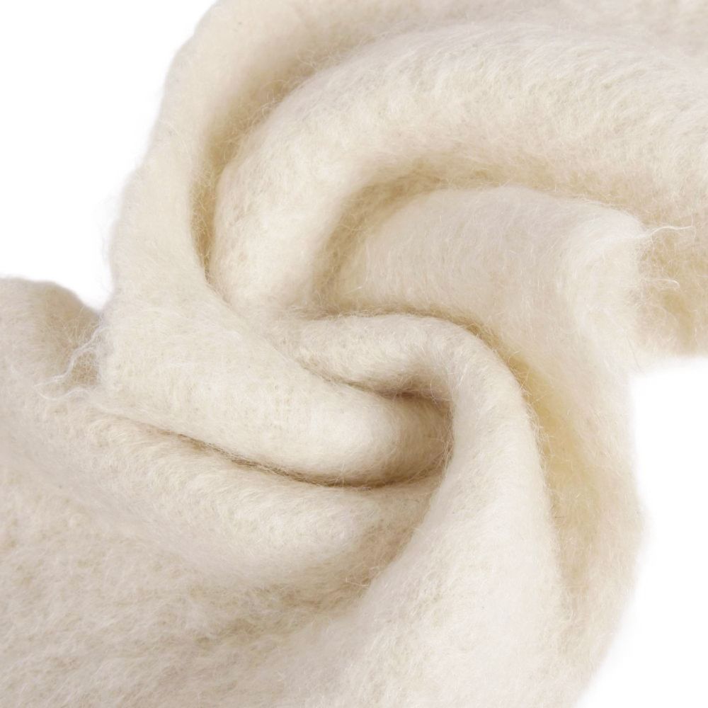Loewe Scarf Shawl Fringe Leather Patch Anagra — view 5