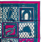 Hermes Carre 65 le Boubou Cotton Scarf Purple — view 5