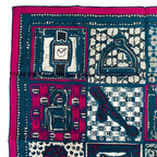 Hermes Carre 65 le Boubou Cotton Scarf Purple — view 6
