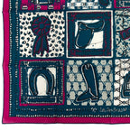 Hermes Carre 65 le Boubou Cotton Scarf Purple — view 4