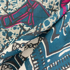 Hermes Carre 65 le Boubou Cotton Scarf Purple — view 7