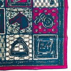 Hermes Carre 65 le Boubou Cotton Scarf Purple — view 3