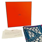 Hermes Carre 65 le Boubou Cotton Scarf Purple — view 9