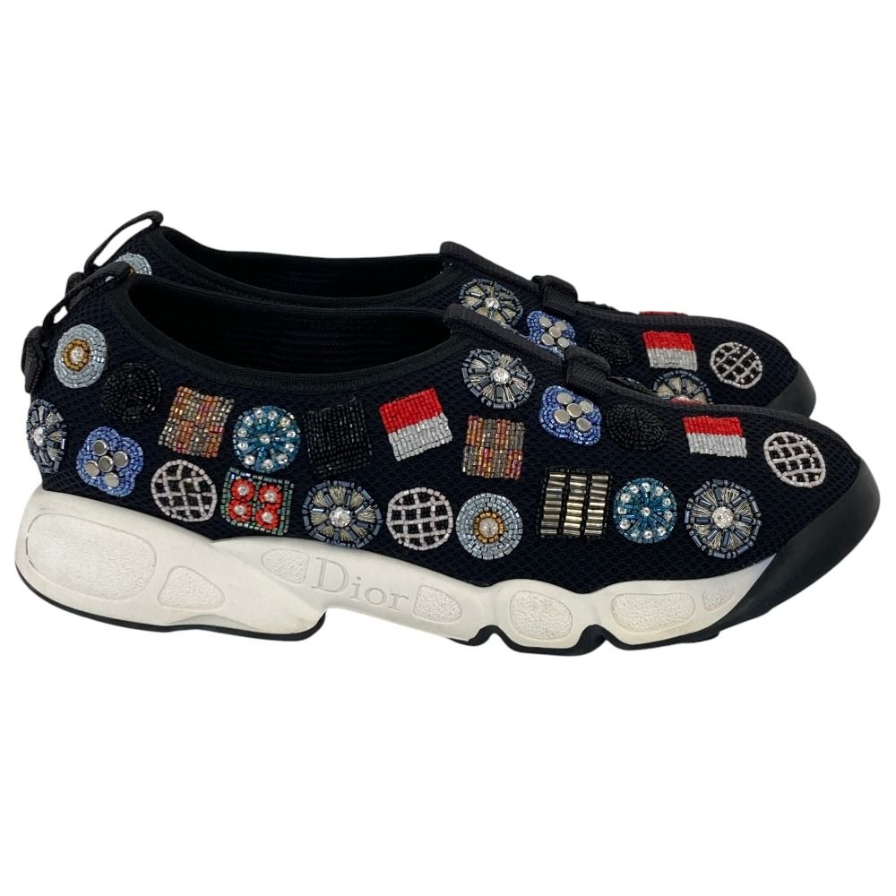 Dior Bead Decoration Low Cut Sneakers 37 Black — view 3