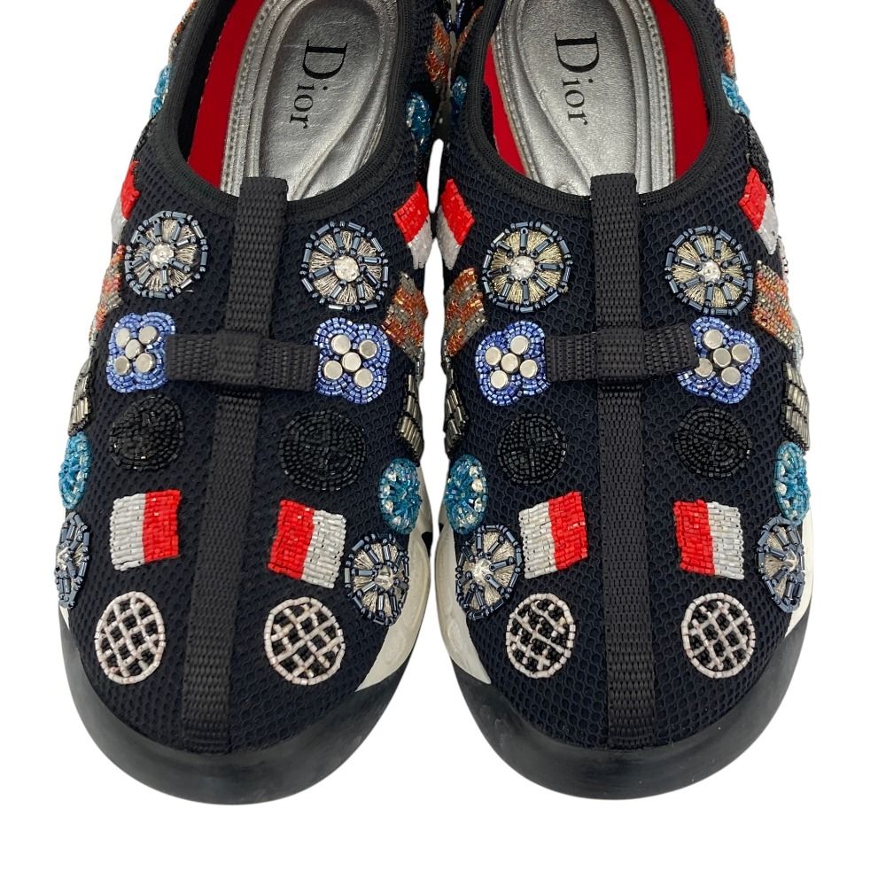 Dior Bead Decoration Low Cut Sneakers 37 Black — view 6