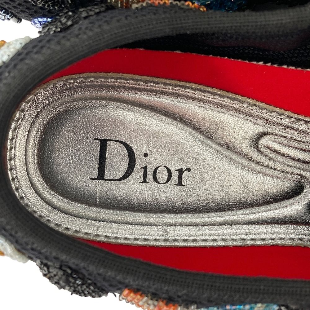 Dior Bead Decoration Low Cut Sneakers 37 Black — view 7