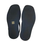 Prada Bicolor Leather Strap Sandals 6.5 Navy Brown — view 8