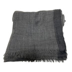 Hermes Cashmere Pashmina Shawl Large Gray Scarf — view 2