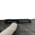 Hermes Cashmere Pashmina Shawl Large Gray Scarf — view 6