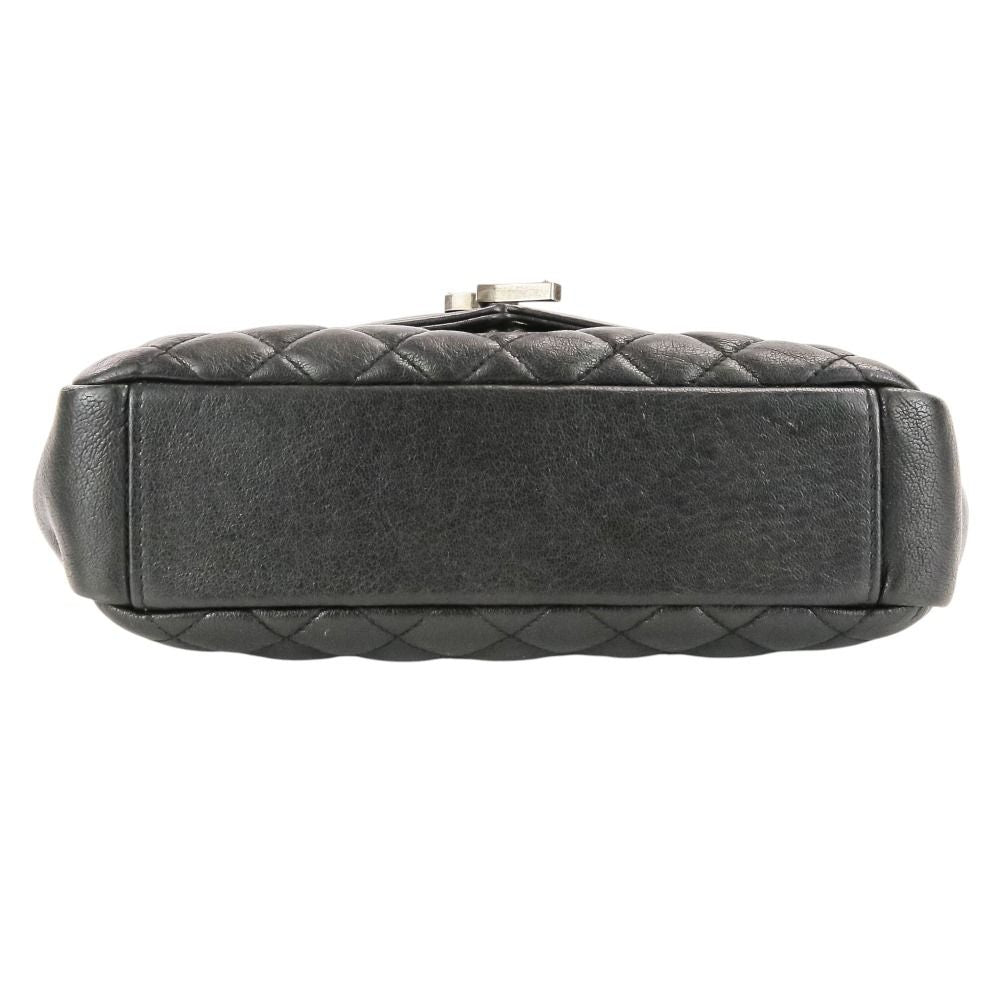 Saint Laurent Paris Classic Small Satchel Leather Shoulder Bag Black — view 6
